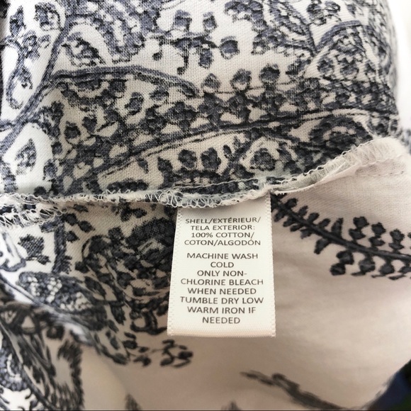 LOFT softened oversized 1/2 button cotton shirt - Picture 5 of 5